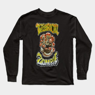 Theater Popcorn Zombie Long Sleeve T-Shirt